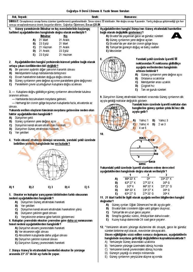 coğrafyasoruları